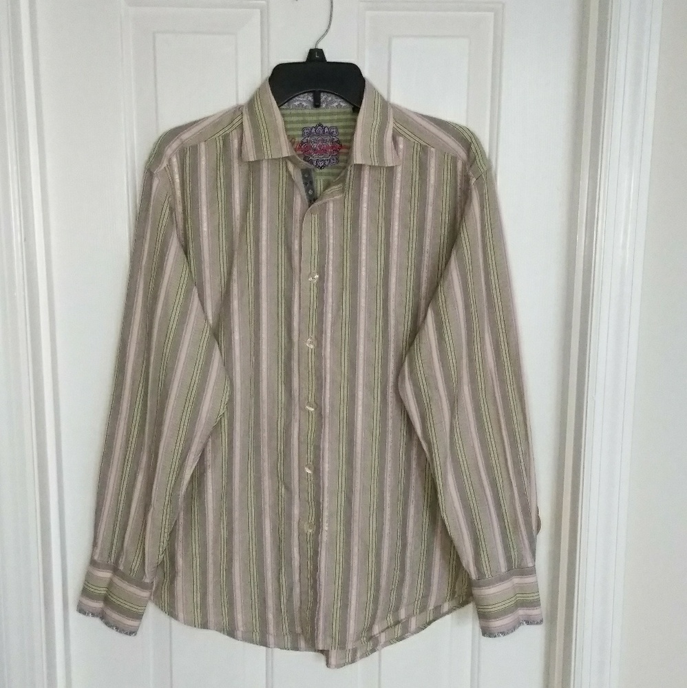 Robert Graham Striped Button Down Shirt